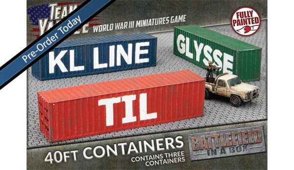 Team Yankee 40ft Shipping Containers (x3)