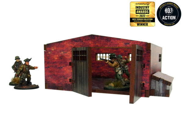 Bolt Action: WW2 Normandy Large Brick Shed PREPAINTED