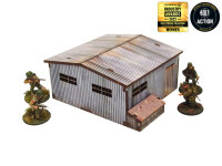 Bolt Action: WW2 Normandy Large Tin Shed PREPAINTED