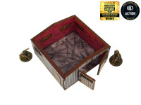 Bolt Action: WW2 Normandy Large Tin Shed PREPAINTED