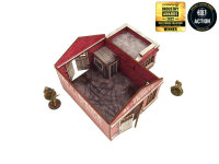 Bolt Action: WW2 Normandy Garage with Petrol Station PREPAINTED