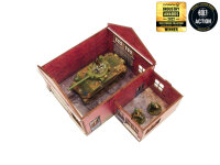Bolt Action: WW2 Normandy Garage with Petrol Station PREPAINTED