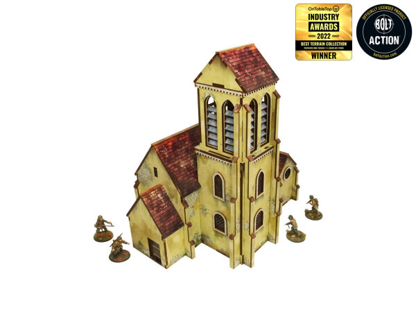 Bolt Action: WW2 Normandy Church PREPAINTED