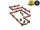 Bolt Action: WW2 Normandy Wall with Gate (low) PREPAINTED