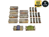 Bolt Action: WW2 Normandy Wall with Gate (high) PREPAINTED