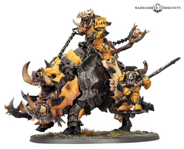 Orruk Warclans Tuskboss on Maw-Grunta