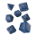 Würfelset: 7 Würfel Elvish Cobalt & Silver