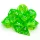 Würfelset: 7 Würfel mehrseitig Transculent Rad Green/white (LAB DICE Serie 7)