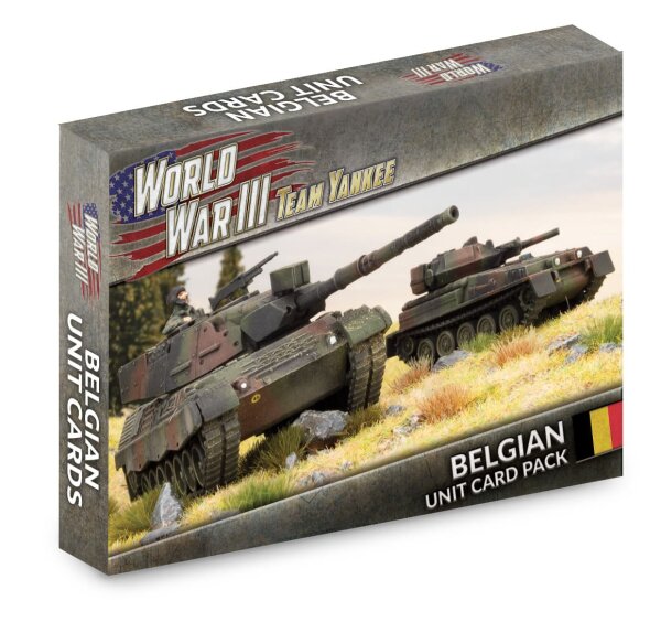 Team Yankee Belgian Unit Card Pack (33 x Cards)