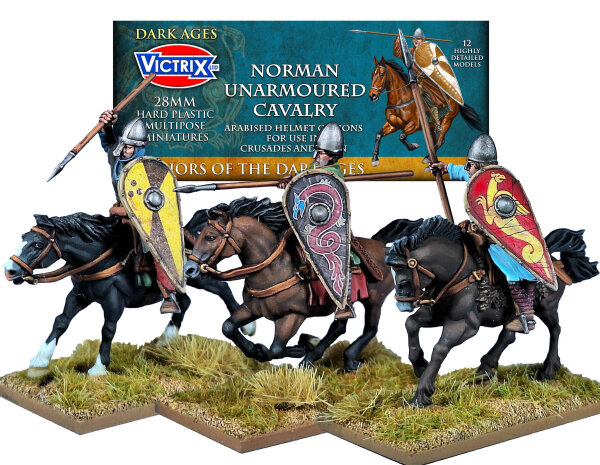 Norman unarmoured Cavalry (x12/Plastik)