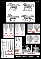 Norman unarmoured Cavalry (x12/Plastik)