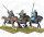 Norman unarmoured Cavalry (x12/Plastik)