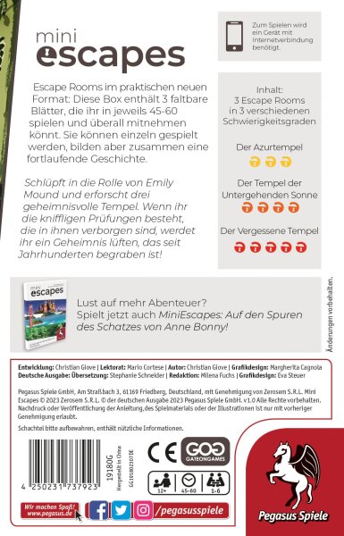 MiniEscapes: Das Mysterium des Verlorenen Kultes (DE)