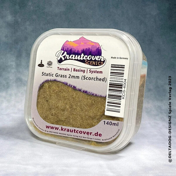 Krautcover Scenics: Static Grass Scorched 2mm (140ml)