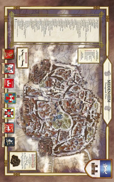 Warhammer Fantasy - Rollenspiel - Stadtplan Middenheim