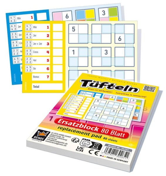 Tüfteln - Ersatzblock (DE)