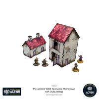 Bolt Action: WW2 Normandy Homestead with Outbuildings (Prepainted)