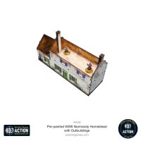 Bolt Action: WW2 Normandy Homestead with Outbuildings (Prepainted)