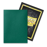 Dragon Shield Dual Sleeves - Metallic Green/Power (100...