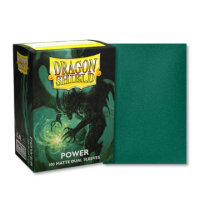 Dragon Shield Dual Sleeves - Metallic Green/Power (100 Stück)