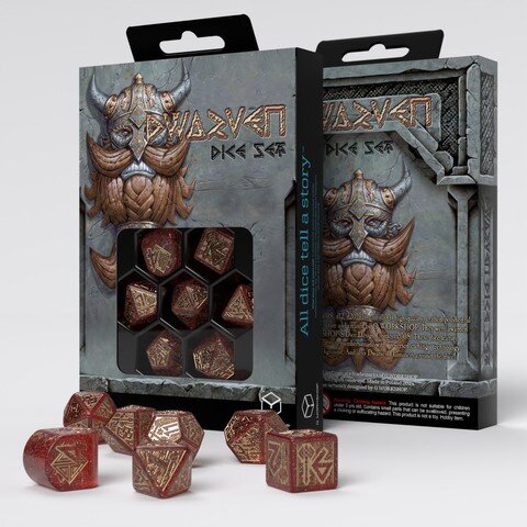 Würfelset: 7 Würfel mehrseitig Dwarven Jewels