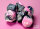7 Würfel mehrseitig Gemini® Mini-Polyhedral Black-Pink/white