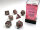 7 Würfel mehrseitig Translucent Polyhedral Smoke/red