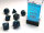7 Würfel mehrseitig Speckled Polyhedral Blue Stars