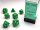 7 Würfel mehrseitig Opaque Polyhedral Green/white