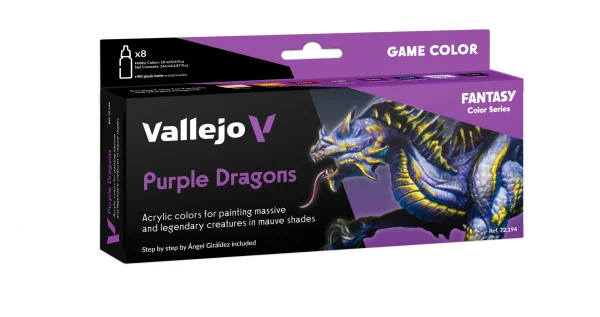 Vallejo Game Color - Purple Dragons Set (8 x 18ml)