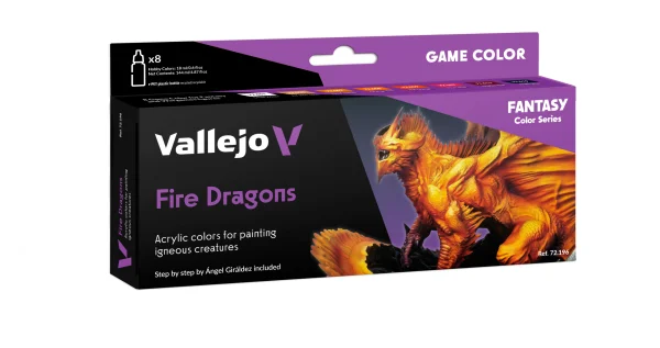 Vallejo Game Color - Fire Dragons Set (8 x 18ml)