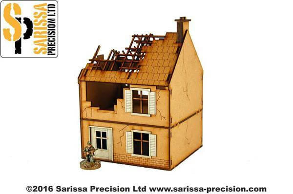 Bolt Action: Sarissa Small House - Destroyed -