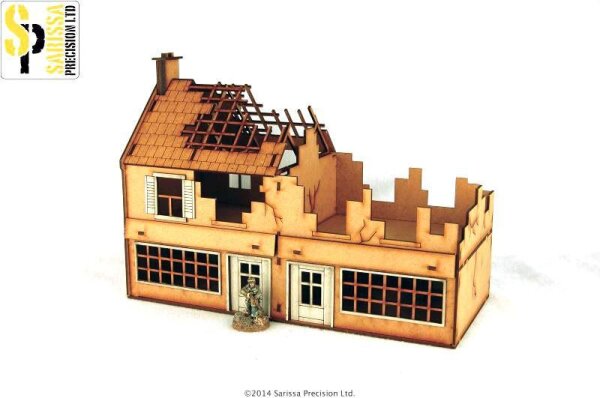 Bolt Action: Sarissa Terrace Shop - Destroyed -