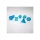 Würfelset: 7 Würfel mehrseitig Blue Glass dice set for RPG collections
