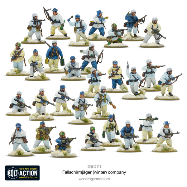 Fallschirmjäger Winter Infantry (Plastic) - Bolt Action