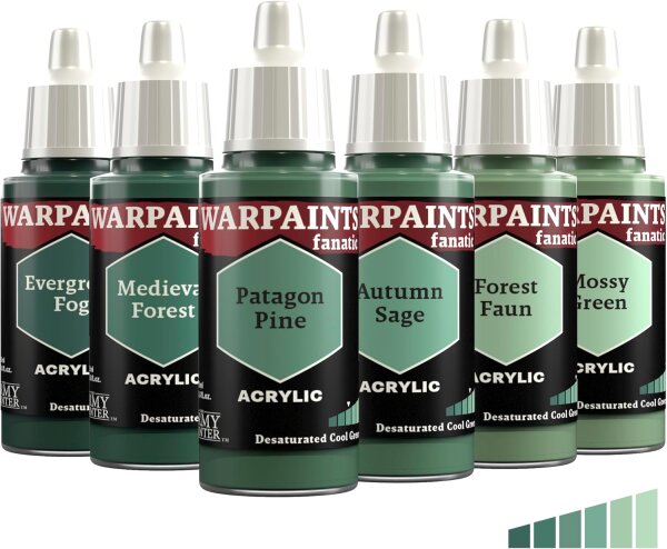 Triade Desaturated Cool Greens - Warpaints Fanatic