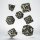 Würfelset: 7 Würfel mehrseitig Dracopolis Dice Set - The Scandinavian Blackfang