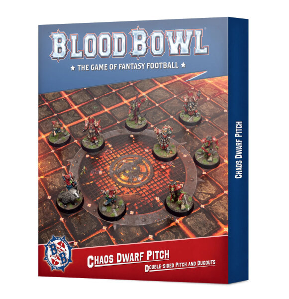 Blood Bowl Chaos Dwarf Team Pitch & Dugout