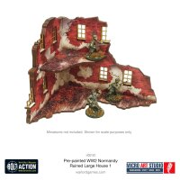 Bolt Action: WW2 Large ruined House 1 PREPAINTED