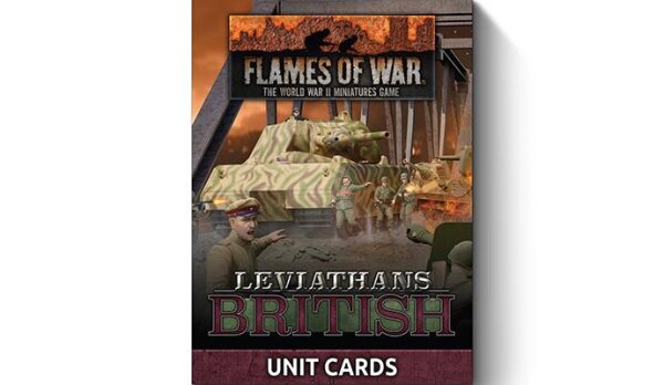 Late War Leviathans: British Unit Cards (EN) - Flames of War