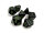 Würfelset: 7 Würfel mehrseitig Opaque Polyhedral Black/green 7-Die Set