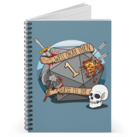 Guess Ill Die Spiral Notizbuch (liniert)