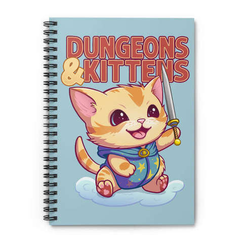 Dungeons & Kittens Spiral Notizbuch (liniert)