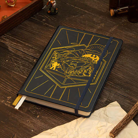 DnD 5e Player Journal Black Notizbuch