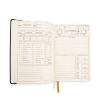 DnD 5e Player Journal Black Notizbuch