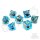 Würfelset: 7 Würfel mehrseitig Ice Dragons Gaze Floating Eye RPG Dice Set