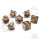 Würfelset: 7 Würfel mehrseitig Fire Dragons Gaze Floating Eye RPG Dice Set
