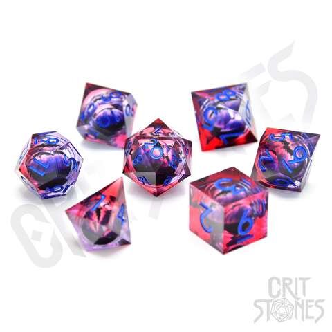 Würfelset: 7 Würfel mehrseitig Elder Dragons Gaze Floating Eye RPG Dice Set