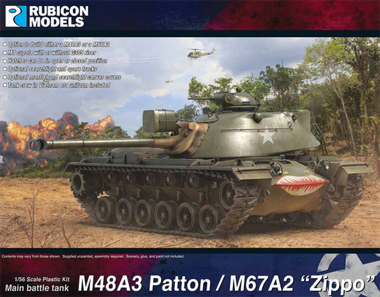Vietnam War M48A3 Patton/M67A2 Zippo