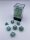 Chessex Marble Mini-Polyhedral 7-Die Set - Oxi-Copper/white